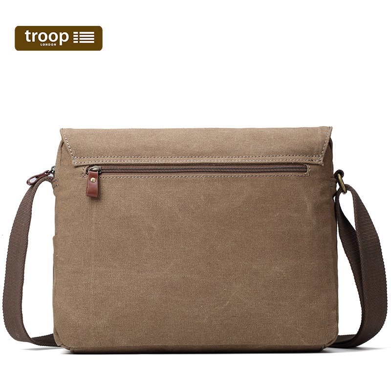 TROOP LONDON CLASSIC CANVAS MESSENGER BAG - BROWN - Jehovah's Witness ...